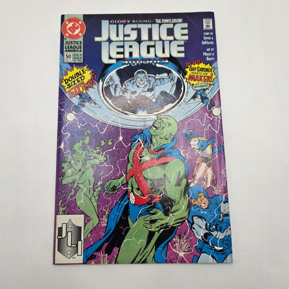 DC Comics Justice League America 50 Glory Bound Martian Manhunter Blue Beetle